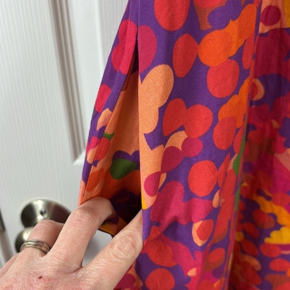 Anthropologie Roopa Pemmaraju floral midi dress sz sm - Picture 9 of 12